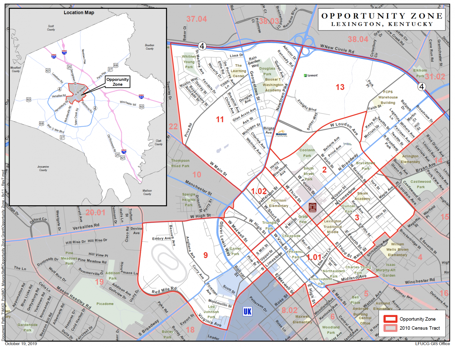Map of opportunity zone
