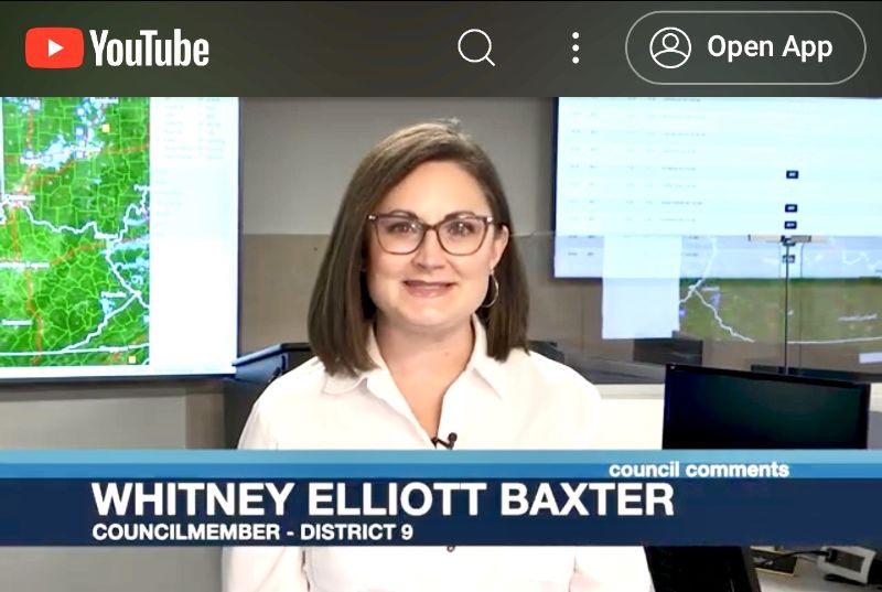 Councilmember Baxter's Council Comment YouTube Library