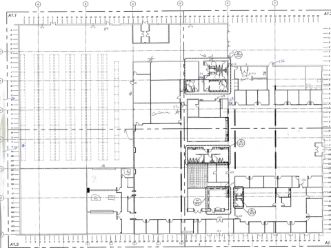 blueprint of the space